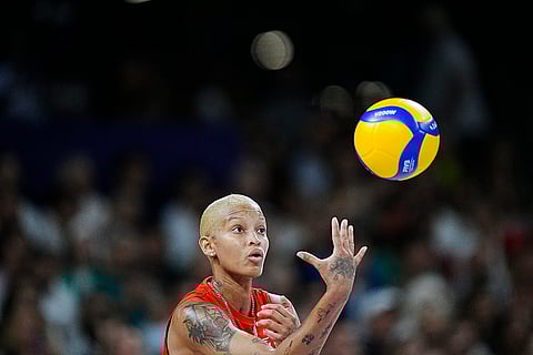 Women's volleyball match between Italy and Turkey